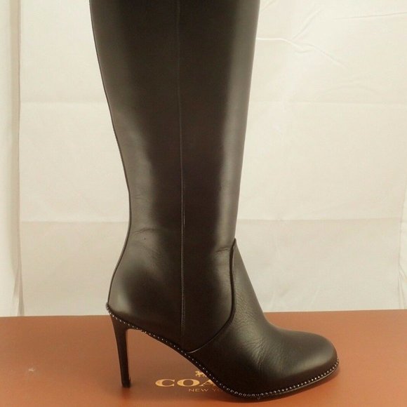 NIB COACH A00322 REMI  CALF LEATHER BOOTS 6 - Picture 1 of 8
